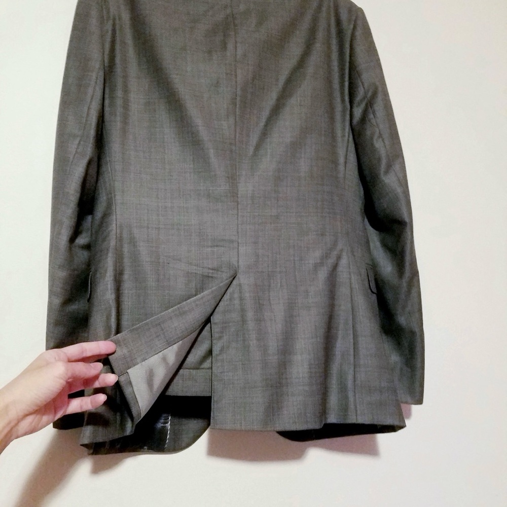 Express Gray Suit (blazer&pants) Matching Photographer & Producer Wool Blend Set - Picture 5 of 12